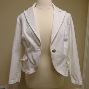 White Nine West denim jacket size 16W